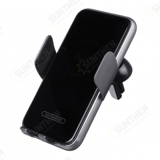 V8 15W Wireless Car Charger Intelligent Sensing Automatic Clamping Fast Charging For iPhone 12 XS 11Pro Huawei Mate 20 Pro Mi10