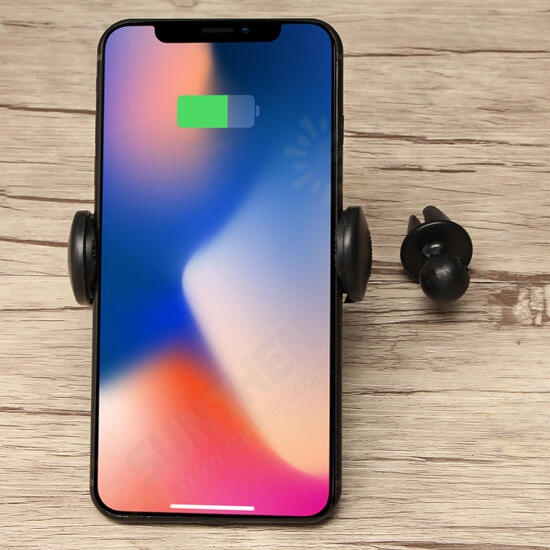 Wireless Fast Car Charger Two Mount Holder Stand For iPhone 8/P iPhone X Samsung S8