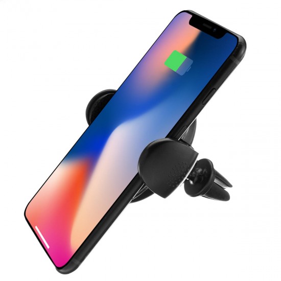 Wireless Fast Car Charger Two Mount Holder Stand For iPhone 8/P iPhone X Samsung S8