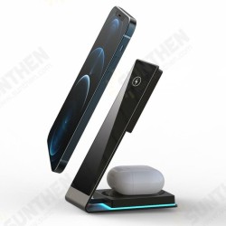 Y22 2-In-1 15W Wireless Charger Fast Wireless Charging Holder For Qi-enabled Smart Phones for iPhone 12 Pro Max for iPhone 12 Mini for Airpods Y22 2-In-1 15W Wireless Charger Fast Wireless Charging Holder For Qi-enabled Smart Phones for iPhone 12 Pro Max for iPhone 12 Mini for Airpods
