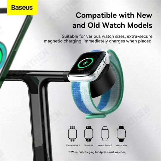 3in1 20W Magnetic Wireless Charger Stand Bracket Earphone Charger Watch Charger For iPhone 13 Max 12 Pro Max Apple Watch Series 7 Apple AirPods