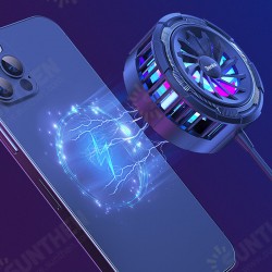 W07 Heat Sink Cooling Magnetic Wireless Charger Radiator Cooler LED Colorful Lights Refrigeration PUBG Game Fan for iPhone Samsung Huawei OnePlus W07 Heat Sink Cooling Magnetic Wireless Charger Radiator Cooler LED Colorful Lights Refrigeration PUBG Game Fan for iPhone Samsung Huawei OnePlus