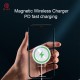 15W Ultra Thin Magnetic Aluminum Alloy Wireless Charger Fast Charging for iPhone12 Samsung Galaxy Note S20 ultra Huawei Mate40 OnePlus 8 Pro