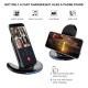U8 Wireless Charger 10W Qi Fast Charging Pad Stand Holder For iPhone XS 11Pro Huawei P30 P40 Pro S20