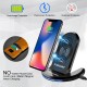 U8 Wireless Charger 10W Qi Fast Charging Pad Stand Holder For iPhone XS 11Pro Huawei P30 P40 Pro S20