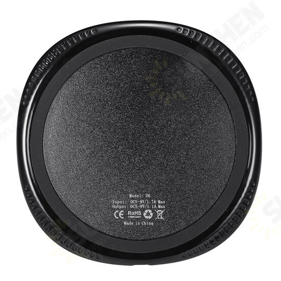 U6 10W Qi Wireless Charger Fast Charging Pad For Qi-enabled Smart Phones For iPhone 13/12 Pro For Samsung Galaxy S20 Note 20 Xiaomi Mi 10