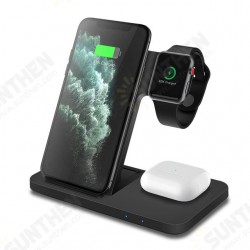 15W 3in1 Qi Wireless Charger for iPhone 12 11 Pro XS XR X 8 Fast Charging Dock Station For Apple Watch 6 5 4 3 2 AirPods Pro Samsung Huawei OnePlus 15W 3in1 Qi Wireless Charger for iPhone 12 11 Pro XS XR X 8 Fast Charging Dock Station For Apple Watch 6 5 4 3 2 AirPods Pro Samsung Huawei OnePlus