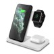 15W 3in1 Qi Wireless Charger for iPhone 12 11 Pro XS XR X 8 Fast Charging Dock Station For Apple Watch 6 5 4 3 2 AirPods Pro Samsung Huawei OnePlus