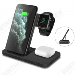 15W 3in1 Qi Wireless Charger for iPhone 12 11 Pro XS XR X 8 Fast Charging Dock Station For Apple Watch 6 5 4 3 2 AirPods Pro Samsung Huawei OnePlus 15W 3in1 Qi Wireless Charger for iPhone 12 11 Pro XS XR X 8 Fast Charging Dock Station For Apple Watch 6 5 4 3 2 AirPods Pro Samsung Huawei OnePlus