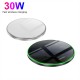 30W Wireless Charger Pad LED Indicator Quick Charging for iPhone 12 Pro Max for Samsung Galaxy Note S20 ultra Huawei P40 Pro