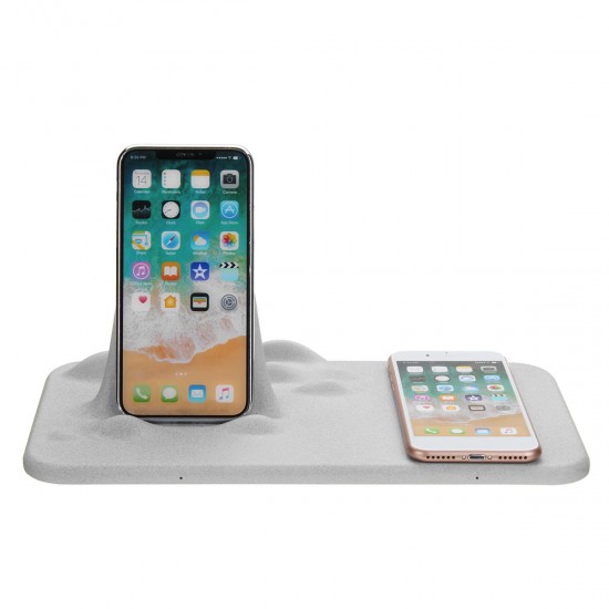 Multifunctional Dual Qi Wireless Charging Pad for iPhone 8 X Plus Watch 3