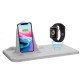 Multifunctional Dual Qi Wireless Charging Pad for iPhone 8 X Plus Watch 3