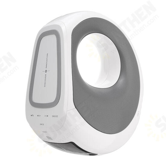 2in1 Wireless bluetooth Speaker Qi Wireless Charger with Mic & NFC Function Music Alarm Cloc