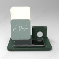 New 5-In-1 Night Light Wireless Charger LED Indicator Wireless Charging Alarm Clock For iPhone 12 Pro Max Mini/Air Pod/Watch New 5-In-1 Night Light Wireless Charger LED Indicator Wireless Charging Alarm Clock For iPhone 12 Pro Max Mini/Air Pod/Watch