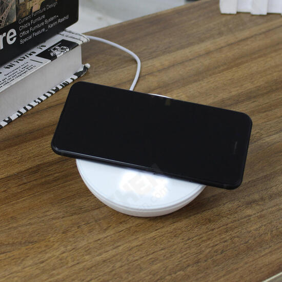 Fast Charger Clock Night Light Wireless Charger For iPhone 8/8P iPhone X Samsung S8