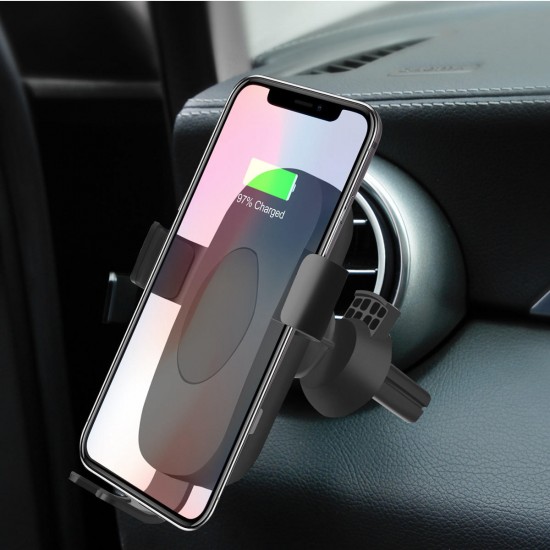 Wireless Charger 9V Fast Charger Car Air Vent Charging Pad For iPhone 8/8P iPhone X