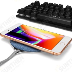 Wireless Fast Charger Pad Metal Cloth Charging Mat for iPhone for Samsung 9V 7.5W Wireless Fast Charger Pad Metal Cloth Charging Mat for iPhone for Samsung 9V 7.5W