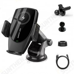 15W Wireless Charger Infrared Induction Clamping Dashboard Air Vent Car Phone Holder For iPhone XS 11 Pro SE 2020 Huawei P30 P40 Pro Mi10 15W Wireless Charger Infrared Induction Clamping Dashboard Air Vent Car Phone Holder For iPhone XS 11 Pro SE 2020 Huawei P30 P40 Pro Mi10