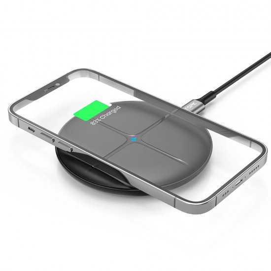 B09W 10W 7.5W 5W Wireless Charger Fast Wireless Charging Pad For Qi-enabled Smart Phones For iPhone 12/11 Samsung Ultra Huawei P40 Pro Mi10
