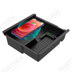 10-15W 2016-2021 Car Wireless Charger Center Console Organizer Tray Pad Support Qi Enabled Phones and Devices Fast Charging for iPhone Samsung Huawei 10-15W 2016-2021 Car Wireless Charger Center Console Organizer Tray Pad Support Qi Enabled Phones and Devices Fast Charging for iPhone Samsung Huawei
