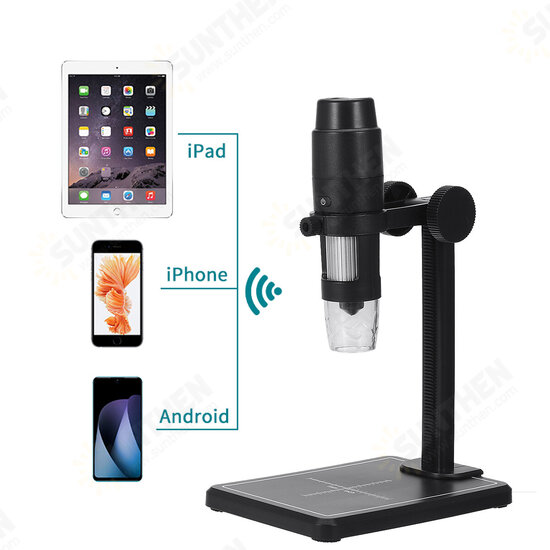 1000X 8 LED WIFI Handheld Portable Digital Electronic Repair Optical Microscopes Bracket Support Phones/ Tablets