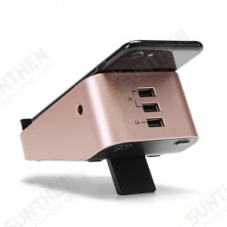 10W 3 USB Ports Qi Wireless Charger Fast Charging Pad Phone Holder AC Adapter for Mobile Phone 10W 3 USB Ports Qi Wireless Charger Fast Charging Pad Phone Holder AC Adapter for Mobile Phone