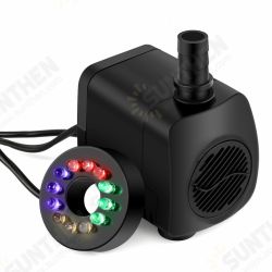 15W 110v/220v Submersible Water Pumps With 12 PCS LED Lights For Aquarium Fish Tank Garden Pond Statuary Outdoor Fountain Pump 800L/H 15W 110v/220v Submersible Water Pumps With 12 PCS LED Lights For Aquarium Fish Tank Garden Pond Statuary Outdoor Fountain Pump 800L/H