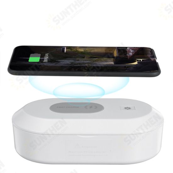 15W Portable Multifunctional Phone Disinfection Box Cleaner Wireless Charger