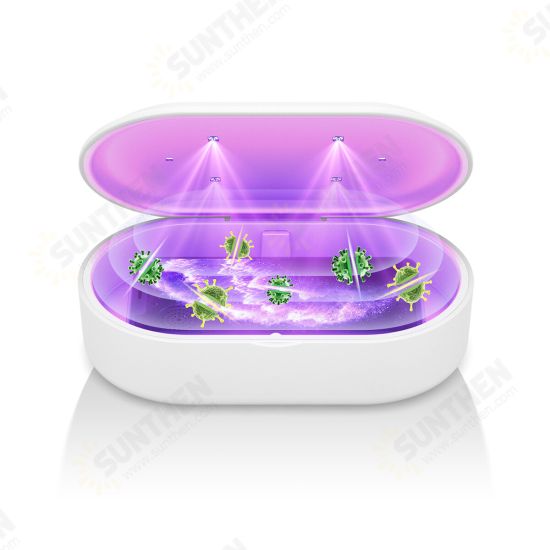 15W Portable Multifunctional Phone Disinfection Box Cleaner Wireless Charger