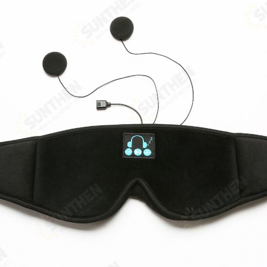 2-IN-1 Portable Wireless bluetooth 5.0 3D Stereo Smart Music Breathable Sleep Eyemask Blindfold