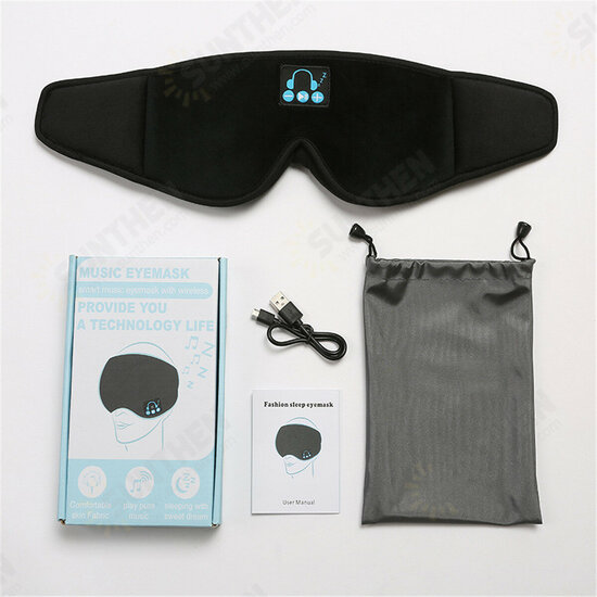 2-IN-1 Portable Wireless bluetooth 5.0 3D Stereo Smart Music Breathable Sleep Eyemask Blindfold