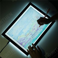 2 in 1 A4 Size Stepless Dimming Lighting Adjusted USB LED Illuminated Tracing Light Box Drawing Board Pad Table + Board Cover with Scale 2 in 1 A4 Size Stepless Dimming Lighting Adjusted USB LED Illuminated Tracing Light Box Drawing Board Pad Table + Board Cover with Scale
