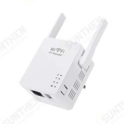 300Mbps 802.11n Wireless Wifi Extender Repeater 2.4G AP Router Dual Antenna Signal Booster Extender Amplifier US/EU/UK/AU Plug 300Mbps 802.11n Wireless Wifi Extender Repeater 2.4G AP Router Dual Antenna Signal Booster Extender Amplifier US/EU/UK/AU Plug