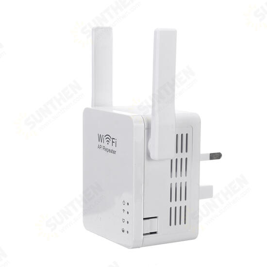 300Mbps 802.11n Wireless Wifi Extender Repeater 2.4G AP Router Dual Antenna Signal Booster Extender Amplifier US/EU/UK/AU Plug