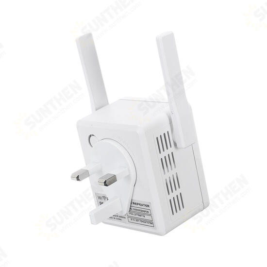 300Mbps 802.11n Wireless Wifi Extender Repeater 2.4G AP Router Dual Antenna Signal Booster Extender Amplifier US/EU/UK/AU Plug