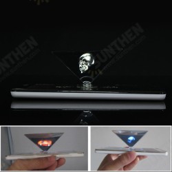 3D Holographic Projector Auxiliary Tool Pyramid DIY Creative Gifts For 3.5 to 6.0 Inches Smartphone 3D Holographic Projector Auxiliary Tool Pyramid DIY Creative Gifts For 3.5 to 6.0 Inches Smartphone