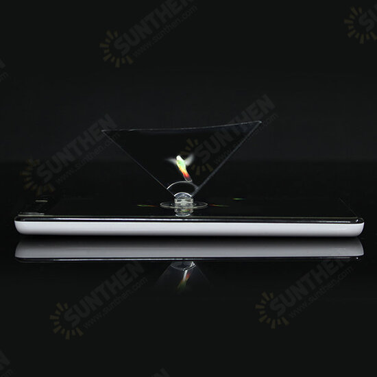 3D Holographic Projector Auxiliary Tool Pyramid DIY Creative Gifts For 3.5 to 6.0 Inches Smartphone