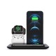 4-IN-1 15W Qi Fast Wireless Charger Charging Pad Stand Dock Mobile Phone Holder Stand for iPhone iWatch Airpods
