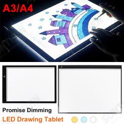 A3/A4 Dimming LED Tracing Light Box Drawing Tattoo Board Pad Table Stencil Arts A3/A4 Dimming LED Tracing Light Box Drawing Tattoo Board Pad Table Stencil Arts