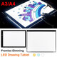 A3/A4 Dimming LED Tracing Light Box Drawing Tattoo Board Pad Table Stencil Arts