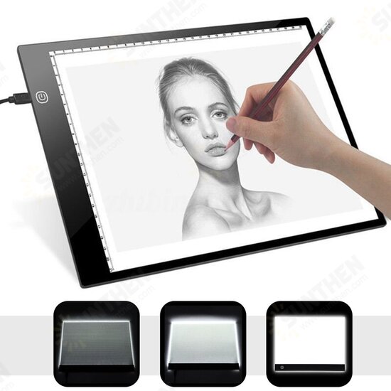 A4 LED Light Box Board Pad Art Craft Drawing Adjustable Tracing Tattoo Sketch