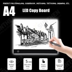A4 LED Light Box Board Pad Art Craft Drawing Adjustable Tracing Tattoo Sketch A4 LED Light Box Board Pad Art Craft Drawing Adjustable Tracing Tattoo Sketch
