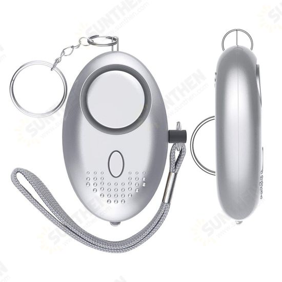 130db Safesound Emergency Personal Security Alarm Keychain with LED Lights Women Kids Elder Electronic Device