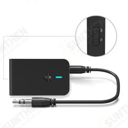 2 In 1 bluetooth V5.0 Audio Transmitter Receiver 3.5mm Aux Wireless Audio Adapter For TV PC Speaker Home Sound System 2 In 1 bluetooth V5.0 Audio Transmitter Receiver 3.5mm Aux Wireless Audio Adapter For TV PC Speaker Home Sound System