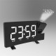 8-inch LED Projection Alarm Charger Clock Radio Digital Clock Modern Office Bedroom Decoration for Mobile Phone