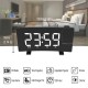 8-inch LED Projection Alarm Charger Clock Radio Digital Clock Modern Office Bedroom Decoration for Mobile Phone