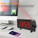 8-inch LED Projection Alarm Charger Clock Radio Digital Clock Modern Office Bedroom Decoration for Mobile Phone