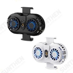 AH102 Mobile Phone Cooler Semiconductor Radiator Cooling Fan Mute Stretchable Holder Bracket Double Fan AH102 Mobile Phone Cooler Semiconductor Radiator Cooling Fan Mute Stretchable Holder Bracket Double Fan