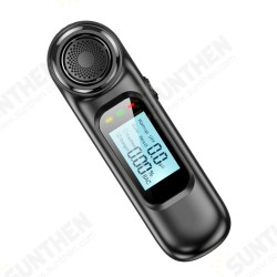 AM01 USB Charging High-precision Alcohol Tester Non-contact Air Blowing/ Drunk Alarm Reminder/ LED Display Portable Alcohol Tester
