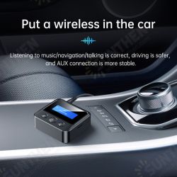 C39S bluetooth V5.0 Audio Transmitter Receiver LCD Display 3.5mm Aux 2RCA Wireless Audio Adapter For TV PC Speaker Car Sound System Home Sound System C39S bluetooth V5.0 Audio Transmitter Receiver LCD Display 3.5mm Aux 2RCA Wireless Audio Adapter For TV PC Speaker Car Sound System Home Sound System